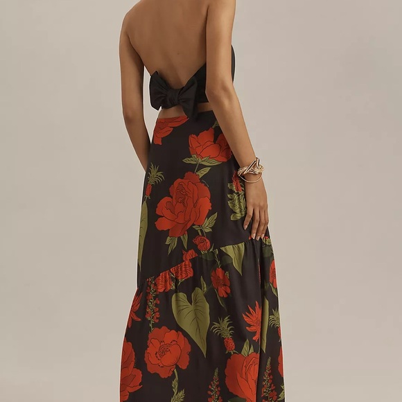 NWT Farm Rio Floral Maxi Slip Skirt Small - Picture 4 of 4